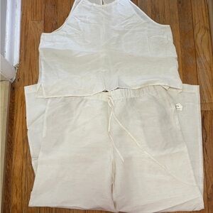 Joie Off-White Sleeveless Jumpsuit